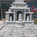 益阳芝麻白中国黑石材套墓 花岗岩墓碑