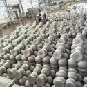 益阳芝麻白圆球 石球 挡车球