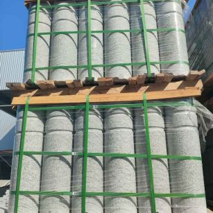 益阳挡车柱芝麻白 挡车石