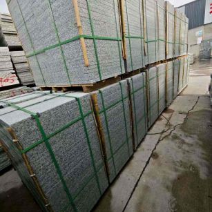 益阳芝麻白地铺版 石材地铺石