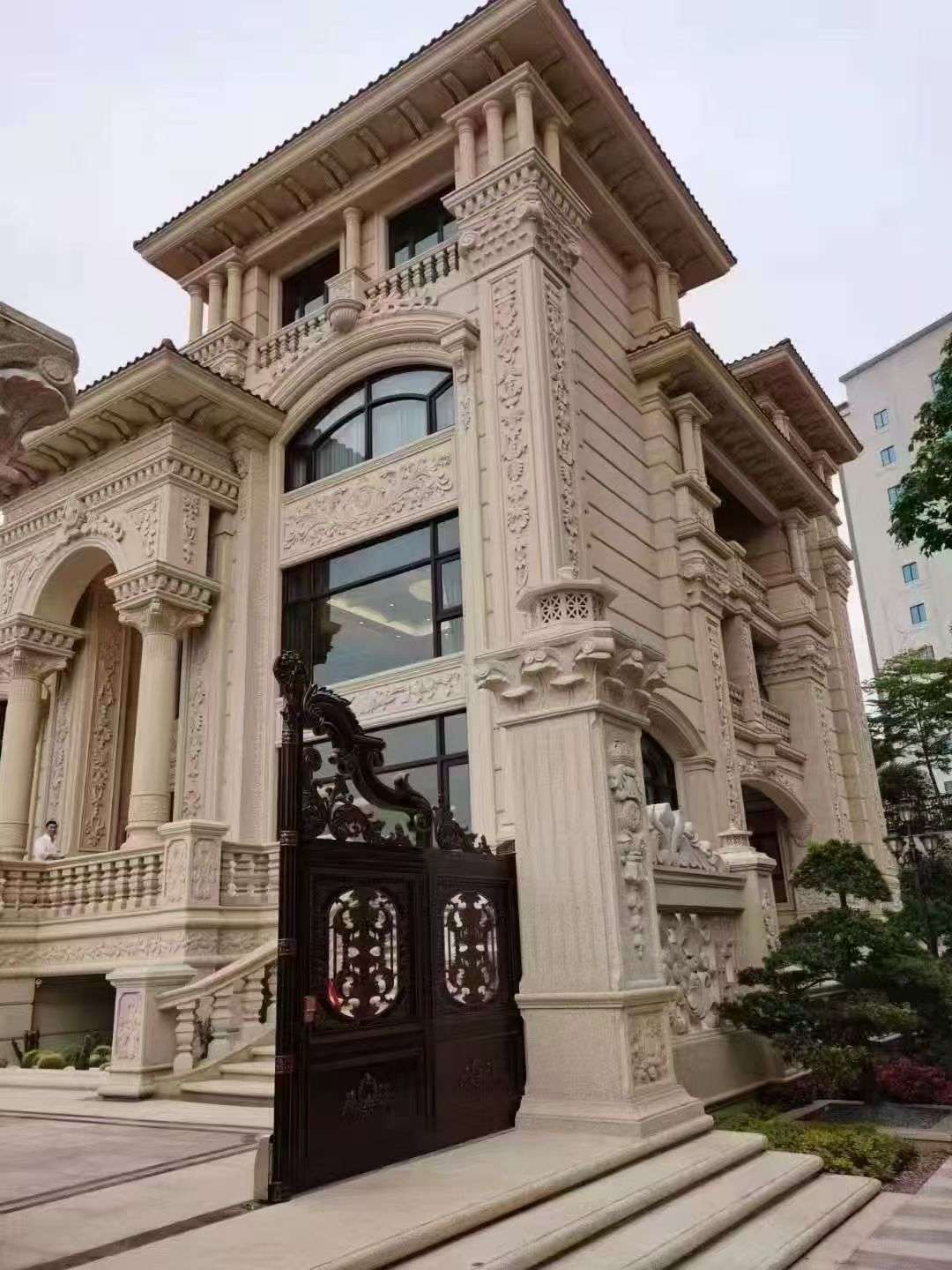 益阳黄金麻别墅外墙异形定制