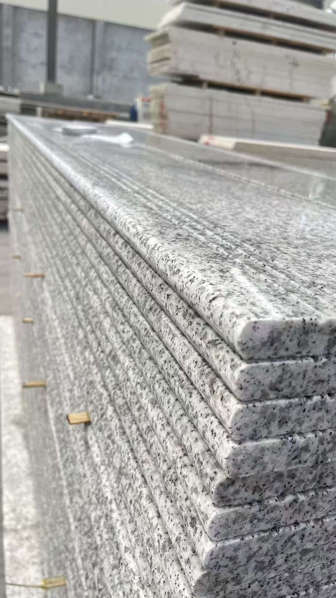 益阳芝麻白楼梯踏步 花岗岩楼梯板材